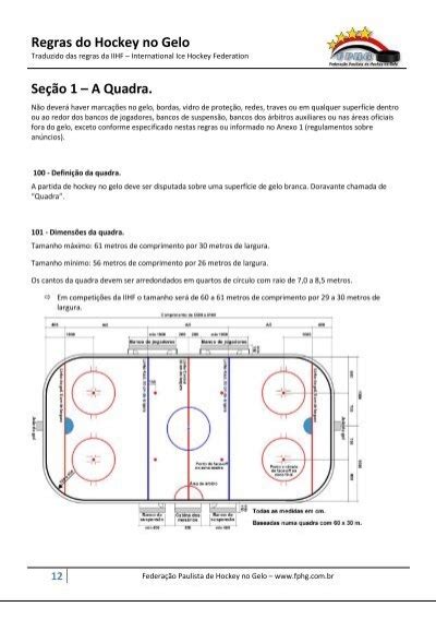 regras do hockey